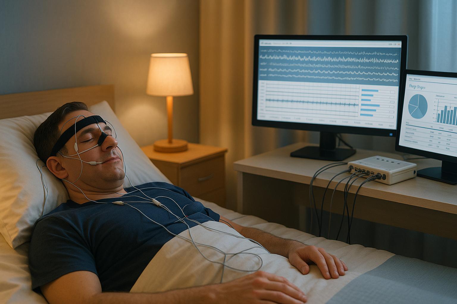 Polysomnographie bei Schlafapnoe: Was wird gemessen?