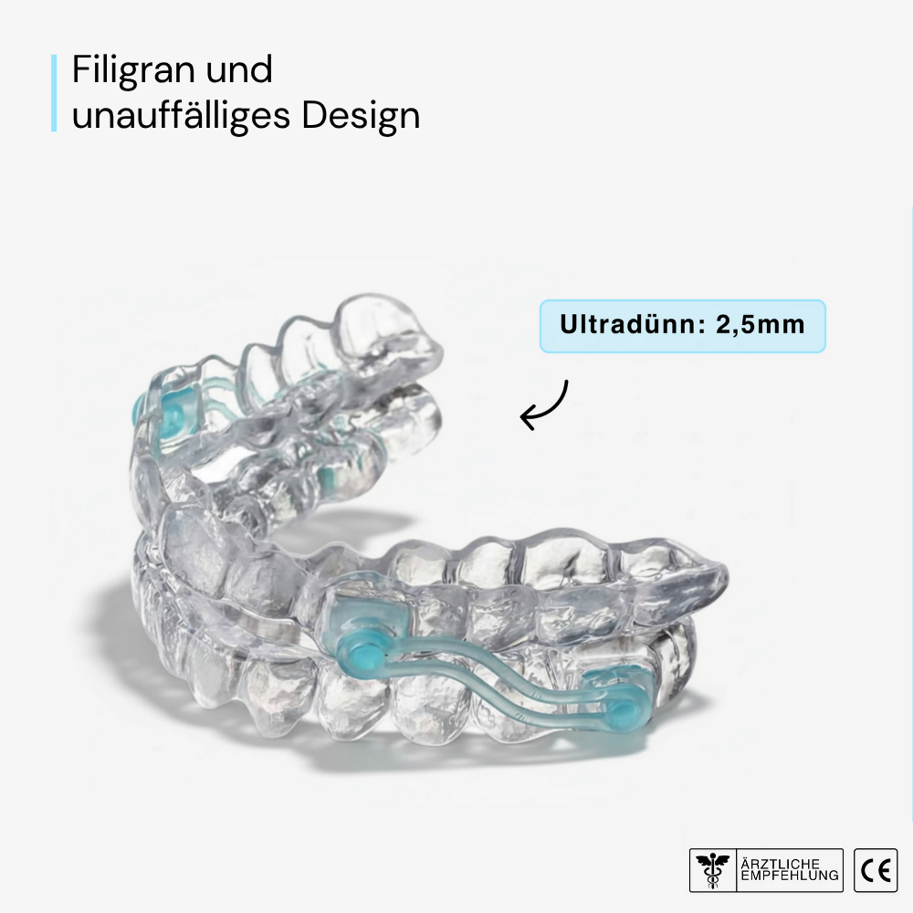Individuelle Schnarchschiene direkt vom Zahnlabor - ohne hohe Zahnarztkosten