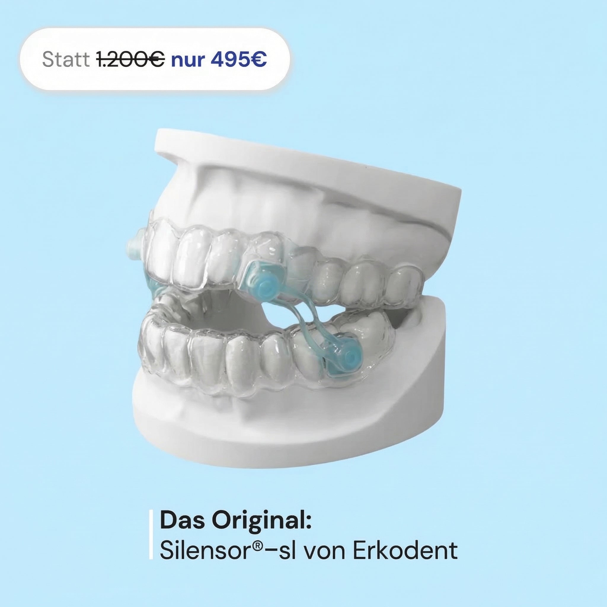 Protrusionsschiene individuell gefertigt im Zahnlabor auf Ihren Gebissabdruck