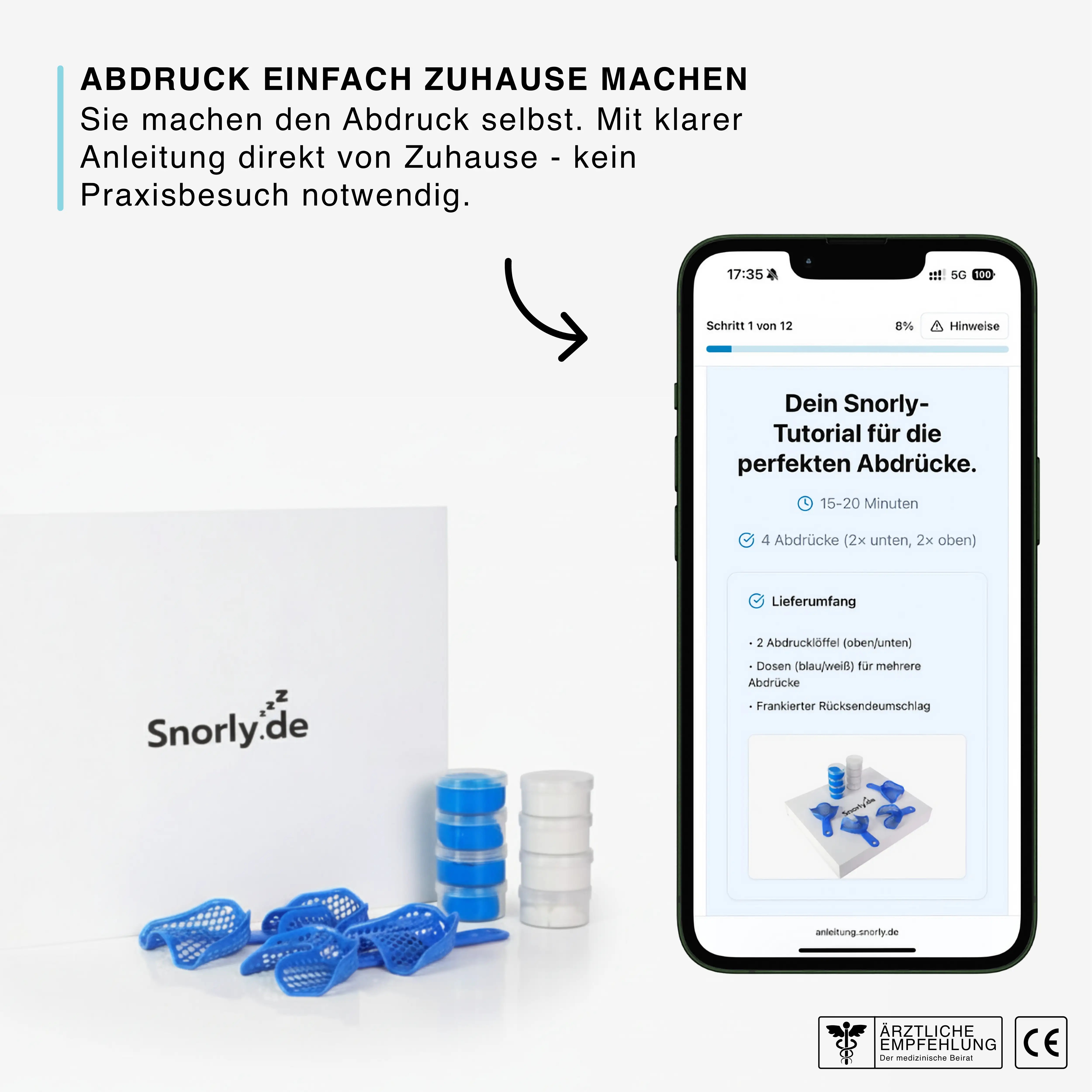 Schnarchspange direkt vom Zahnlabor - ohne hohe Zahnarztkosten